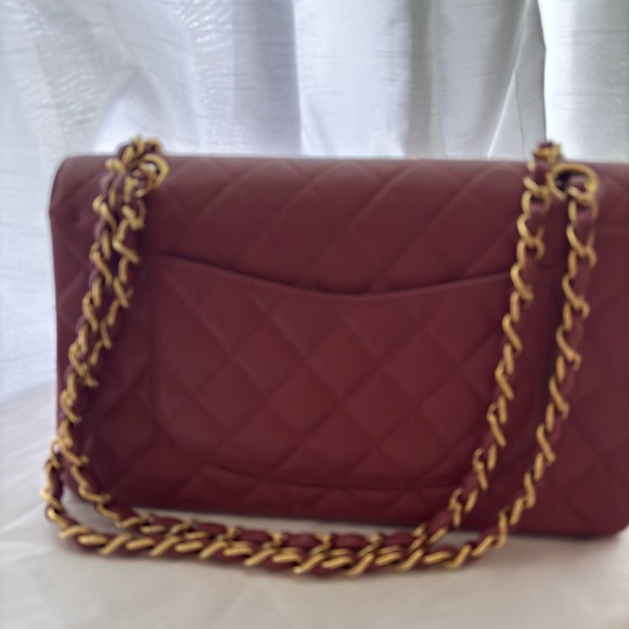Chanel Quilted Maroon Leather Shoulder Bag - Picture 8 of 11